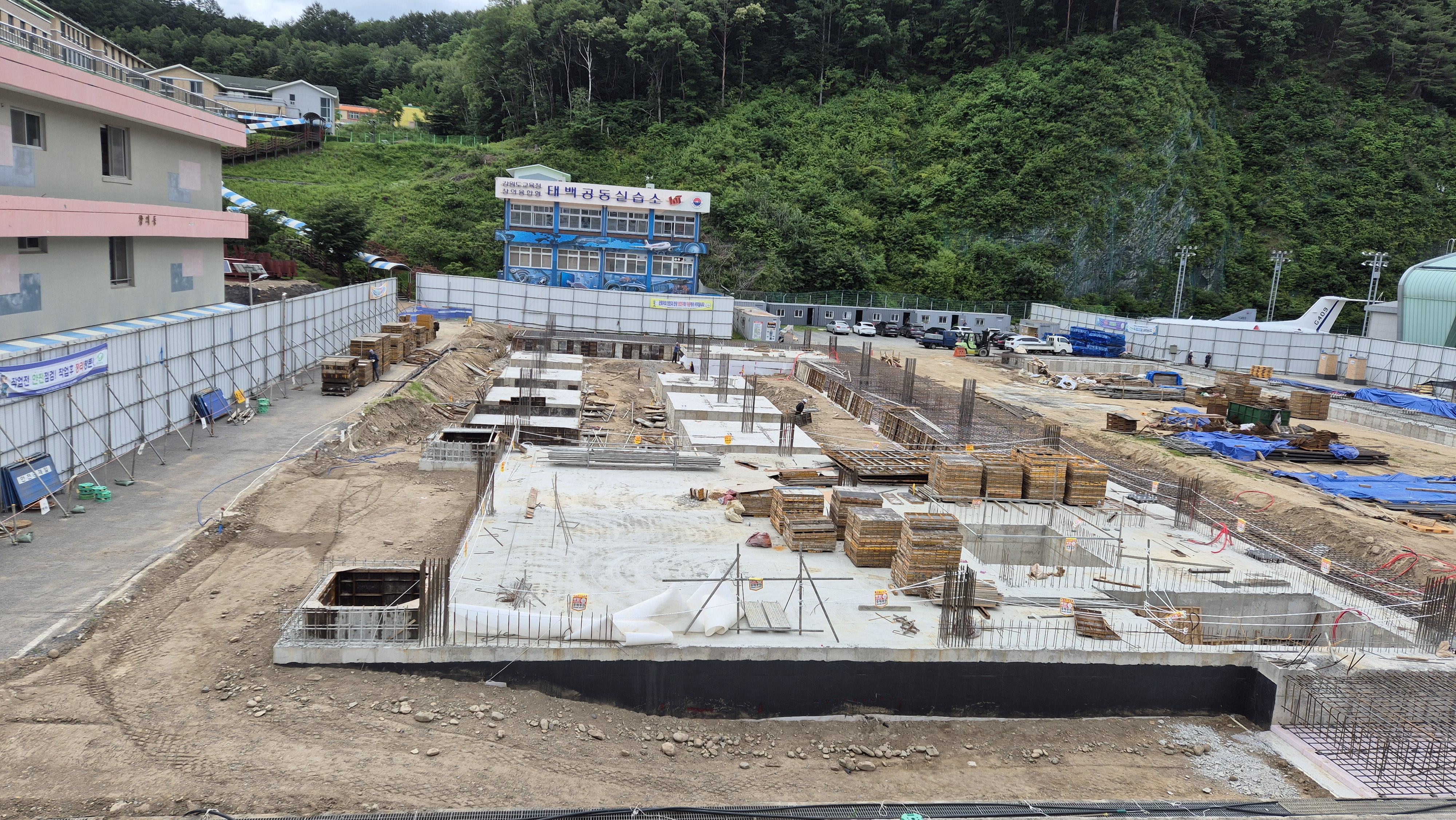 한국항공고 격납고 공사 진행 관련 사진(6월) 사진